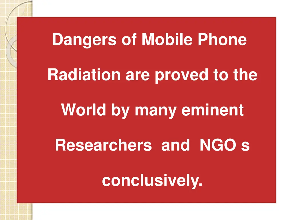 dangers of mobile phone