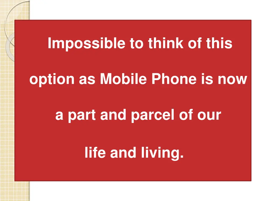 impossible to think of this
