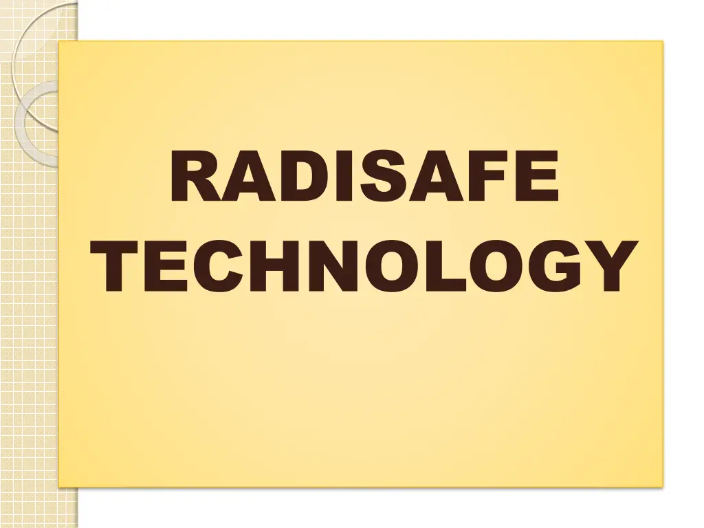 radisafe technology