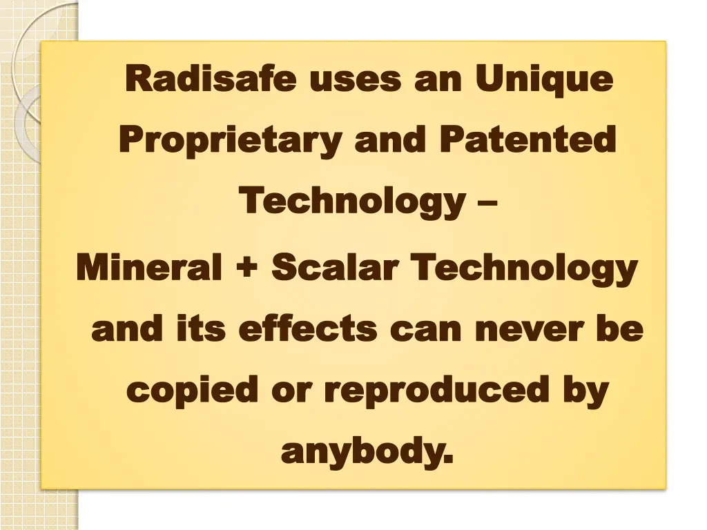 radisafe uses an unique radisafe uses an unique