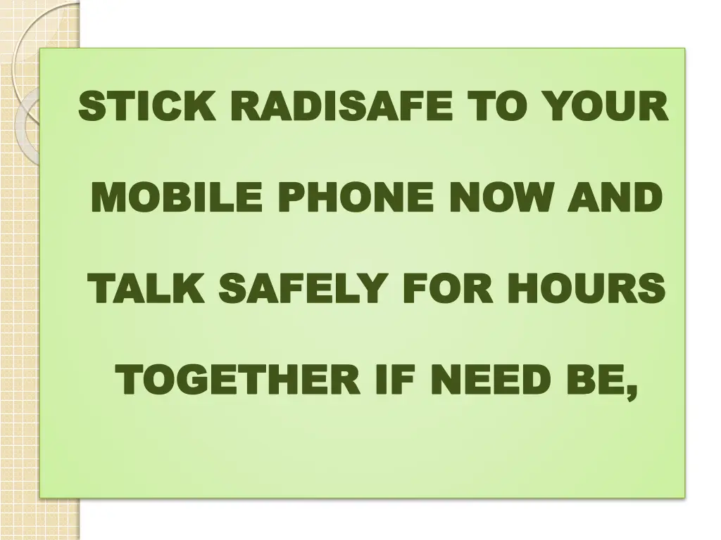 stick radisafe to your stick radisafe to your