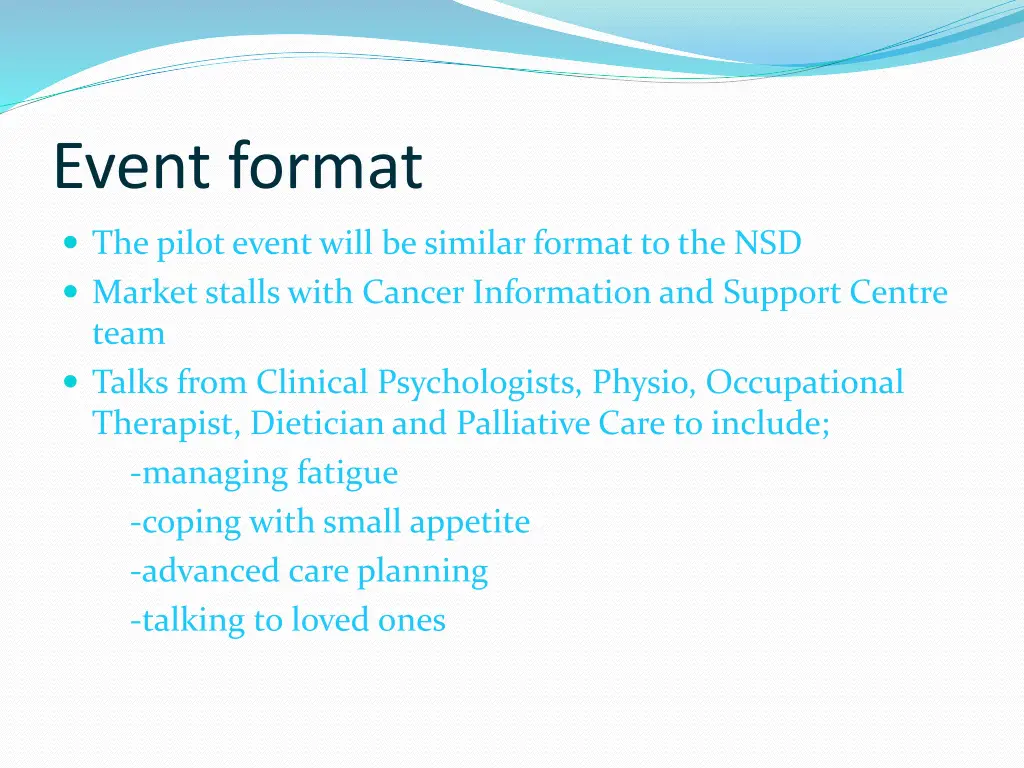 event format