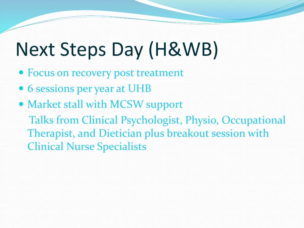 next steps day h wb