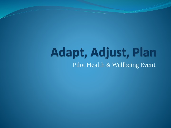 pilot health wellbeing event