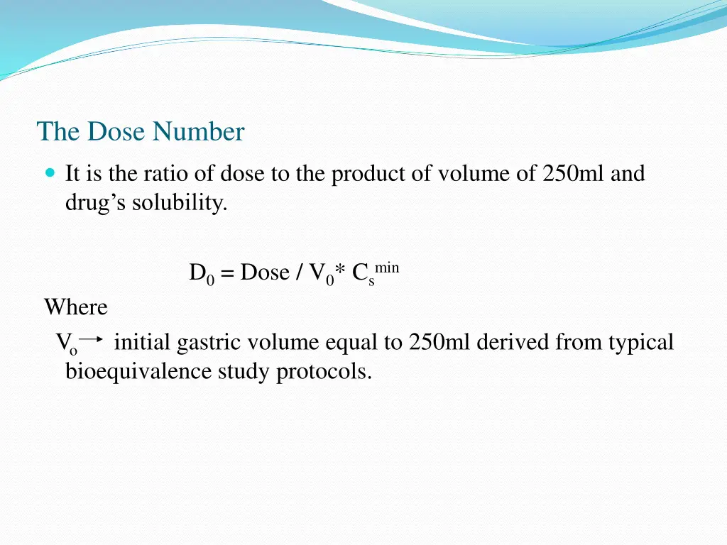 the dose number