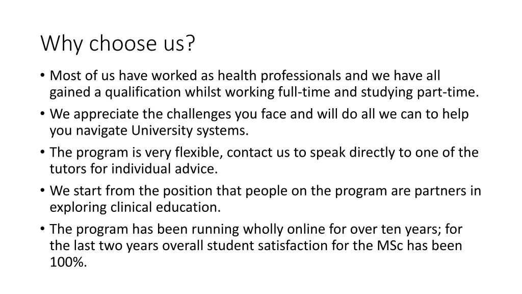 why choose us