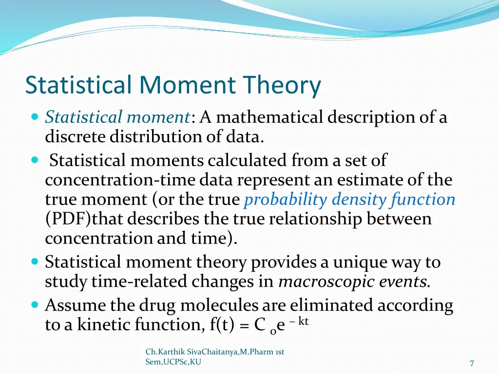 statistical moment theory statistical moment