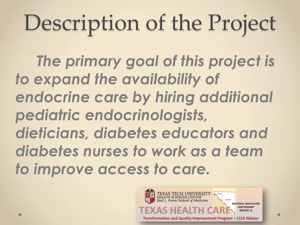 description of the project 1