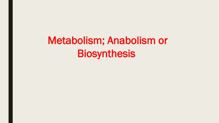 metabolism anabolism or metabolism anabolism