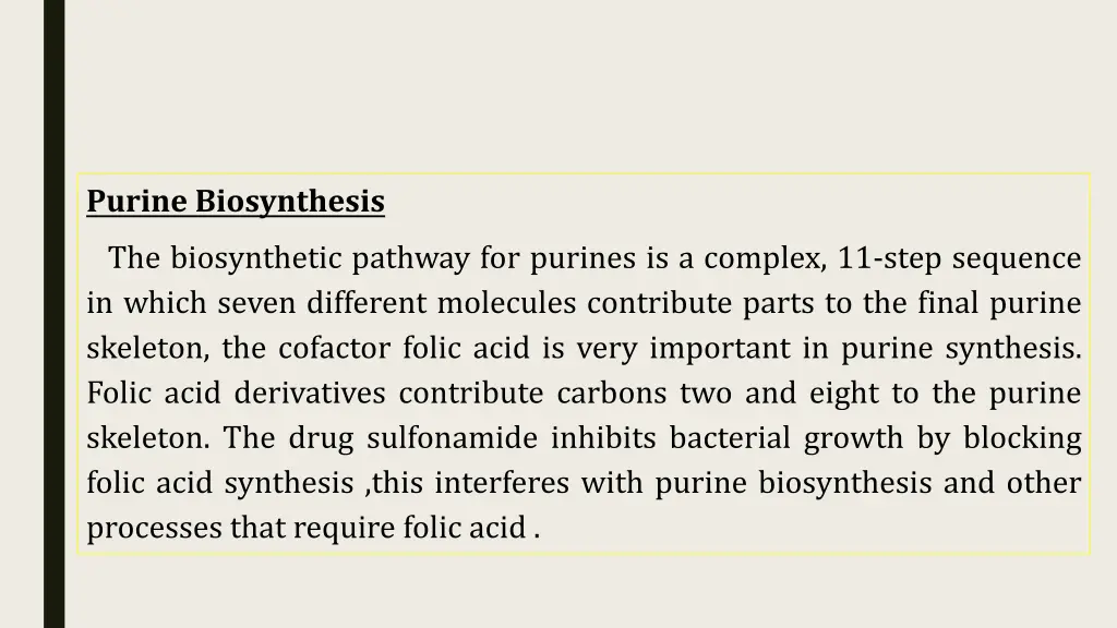 purine biosynthesis