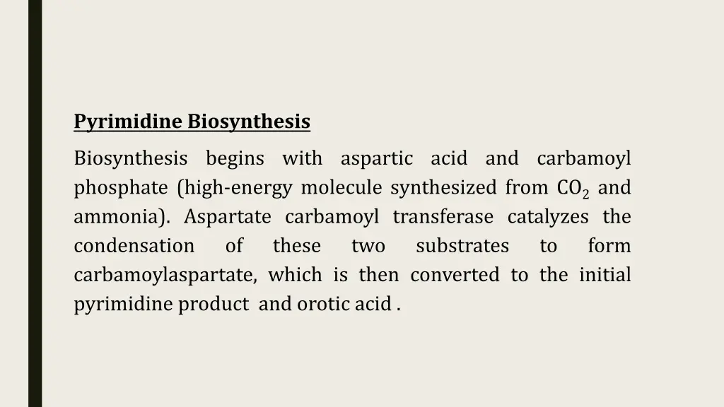 pyrimidine biosynthesis