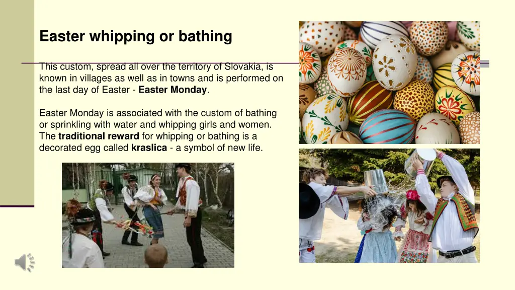 easter whipping or bathing