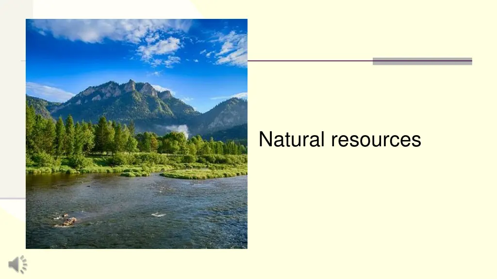 natural resources