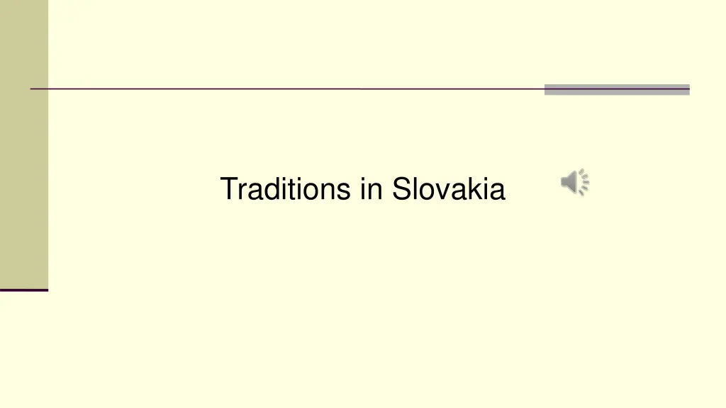 traditions in slovakia