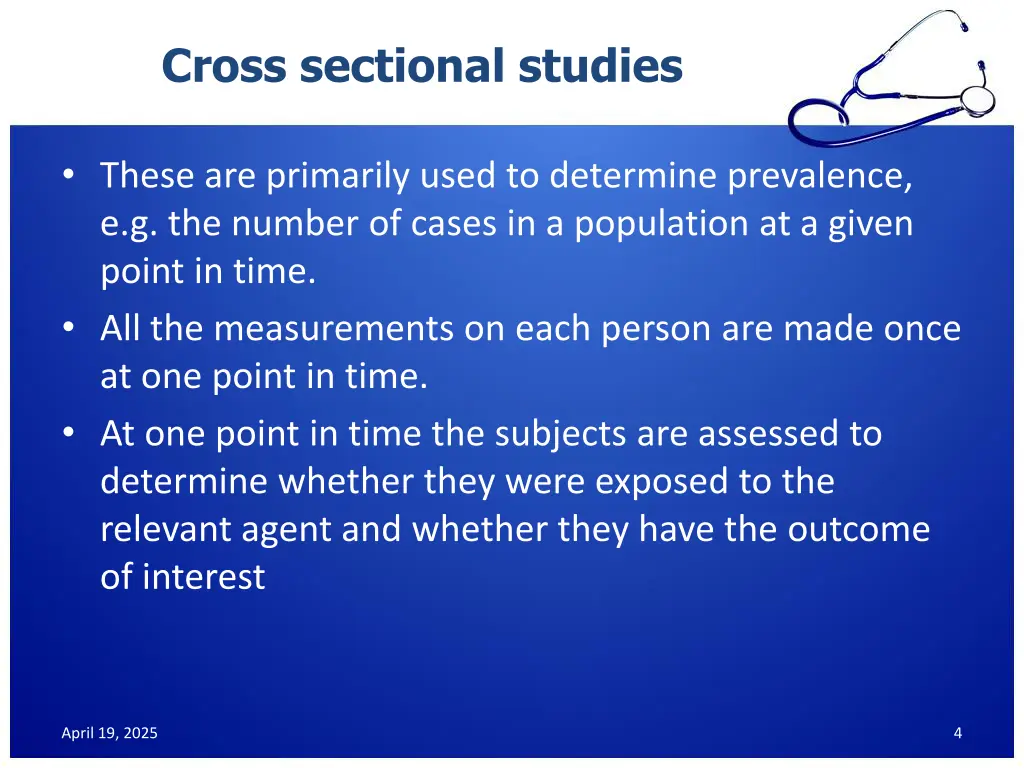 cross sectional studies 1