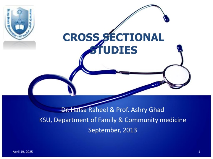 cross sectional studies