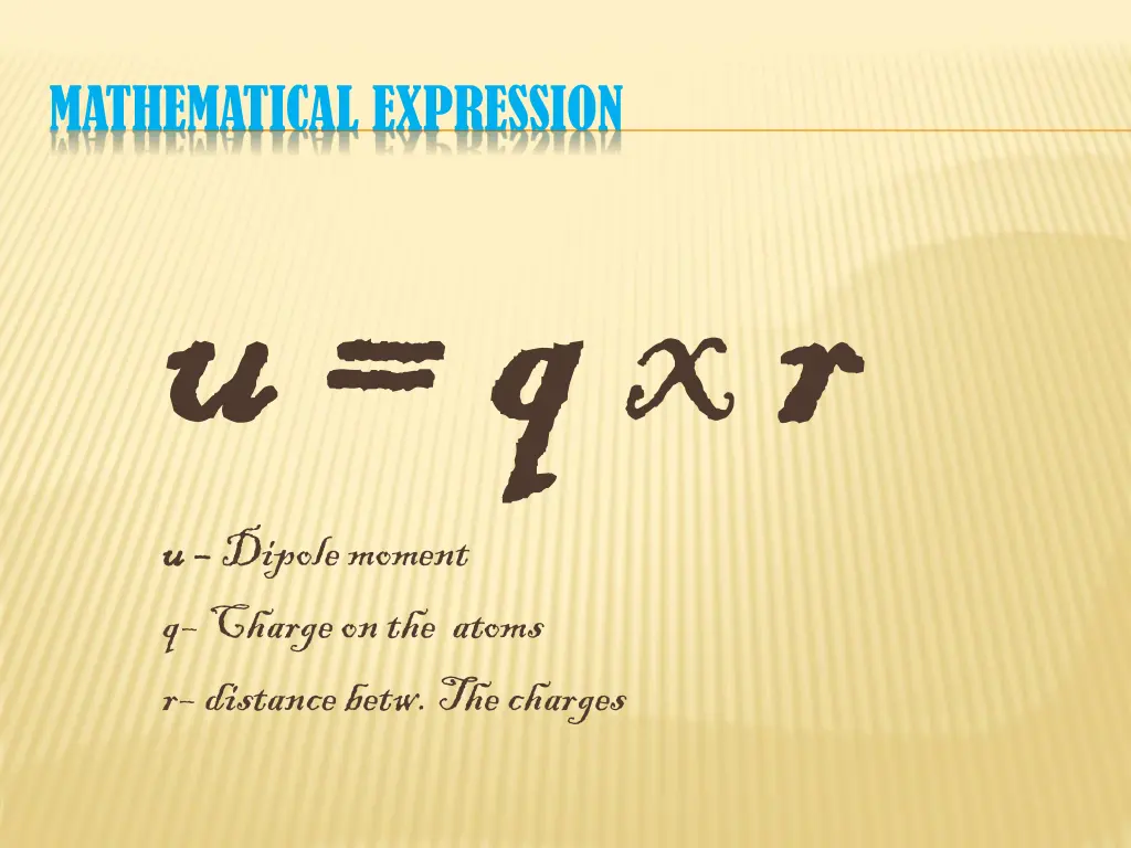 mathematical expression u q u q xr r u u dipole