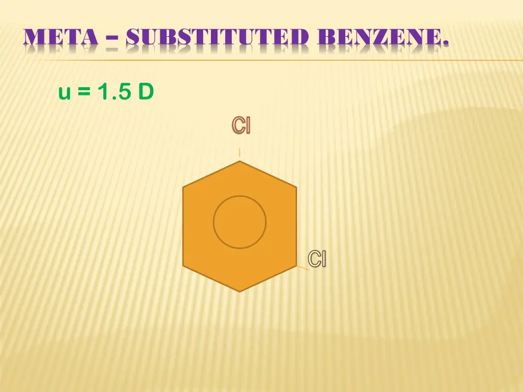 meta substituted benzene