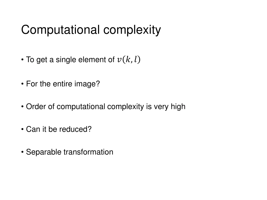 computational complexity