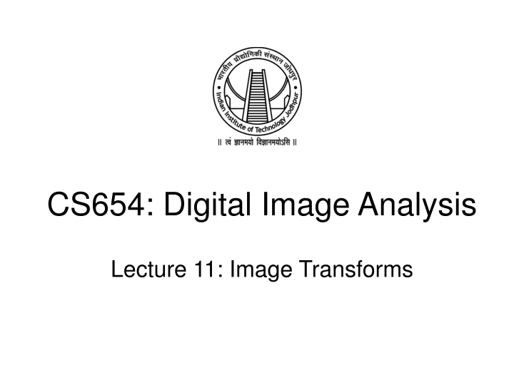 cs654 digital image analysis