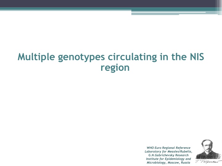 multiple genotypes circulating in the nis region