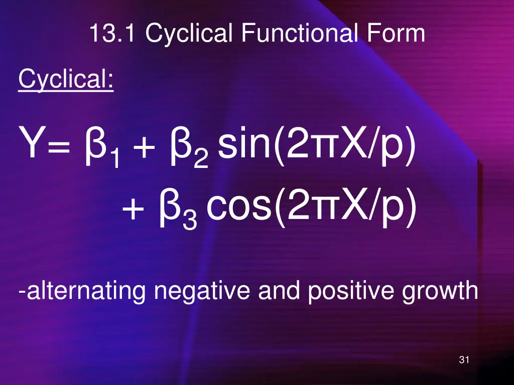 13 1 cyclical functional form