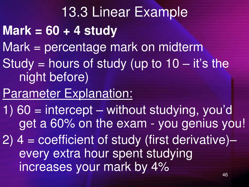 13 3 linear example mark 60 4 study mark