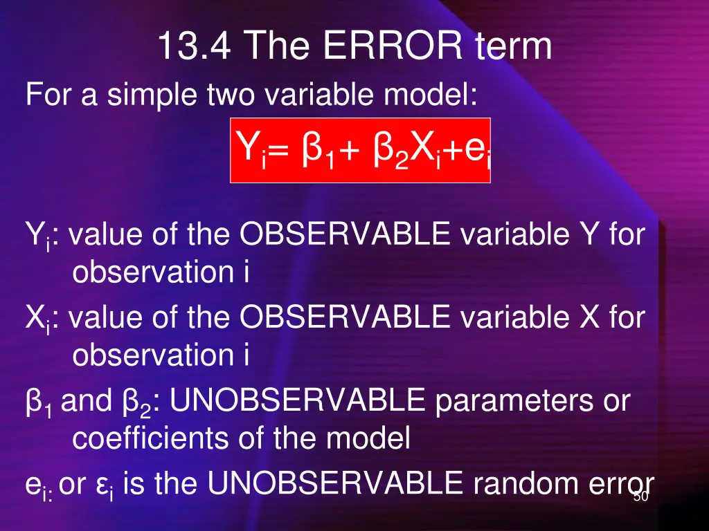 13 4 the error term 1