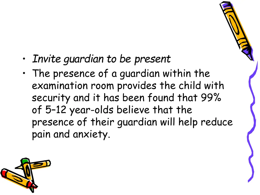invite guardian to be present the presence