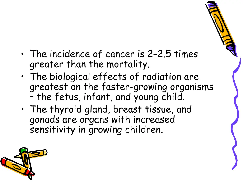the incidence of cancer is 2 2 5 times greater