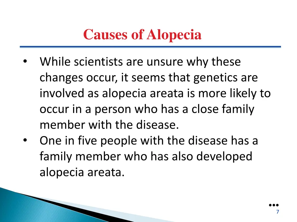 causes of alopecia 1