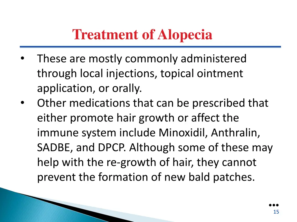 treatment of alopecia 1