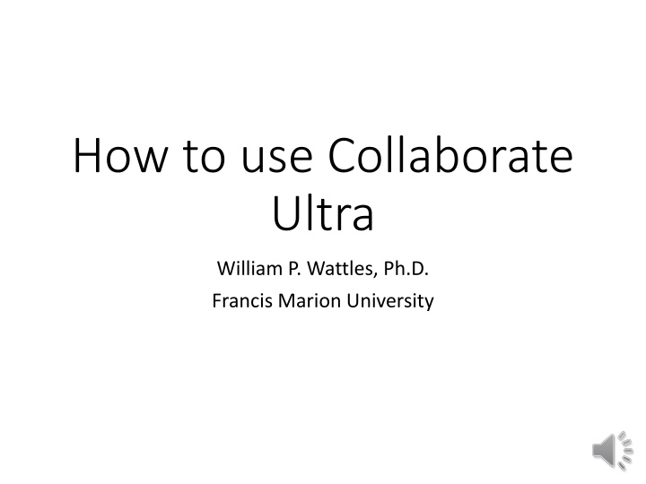 how to use collaborate ultra