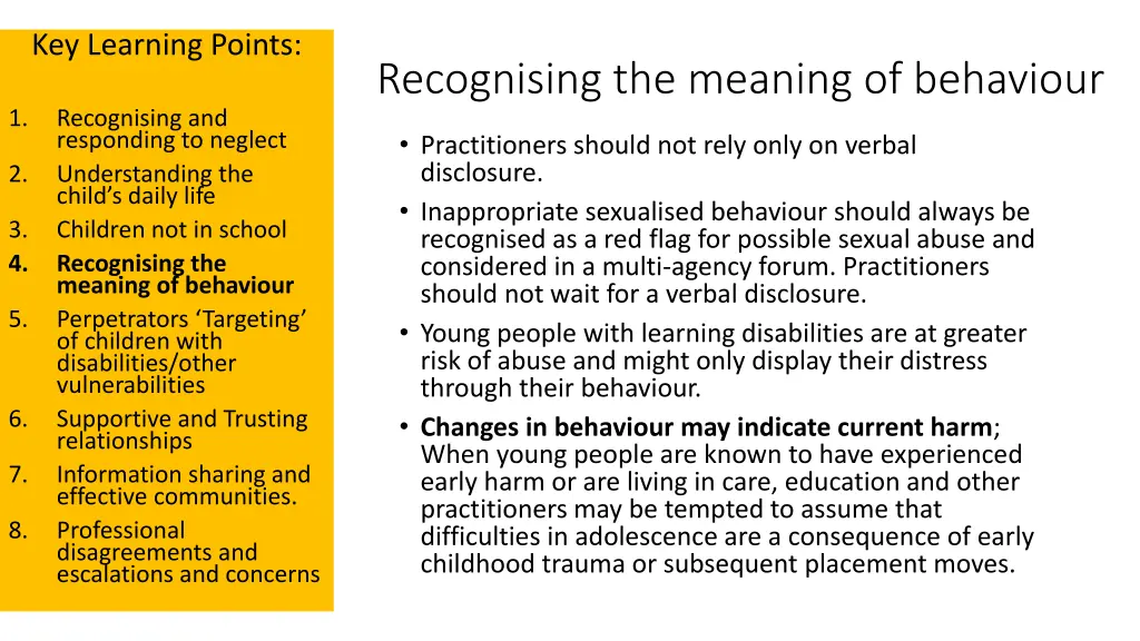 key learning points 1