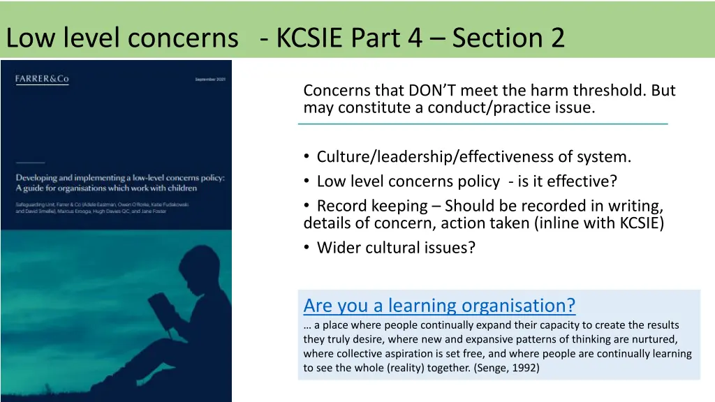 low level concerns kcsie part 4 section 2