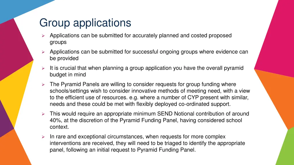 group applications