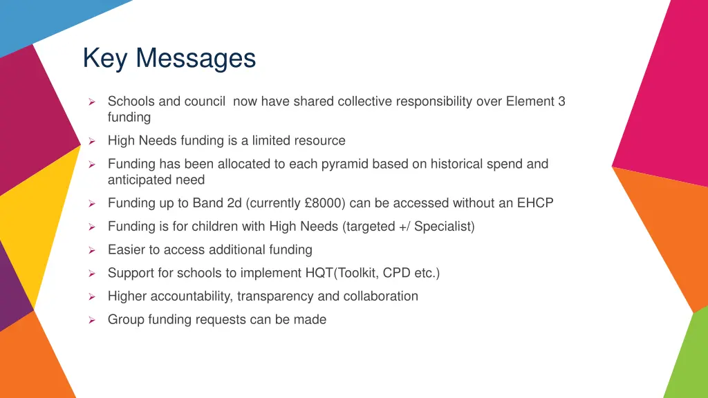 key messages