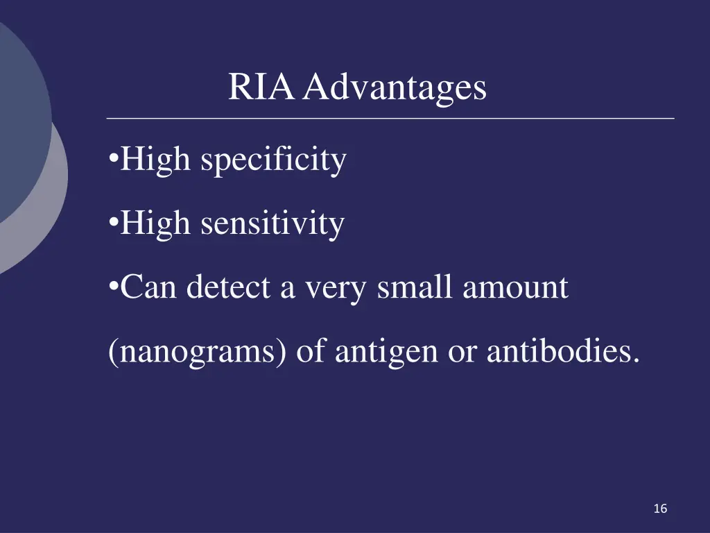 ria advantages