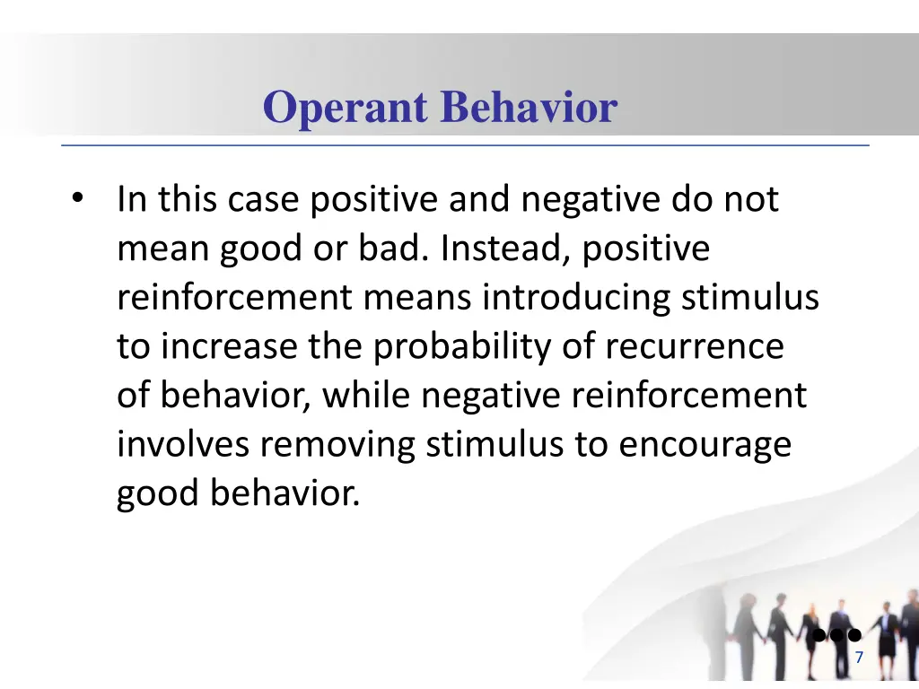 operant behavior 1