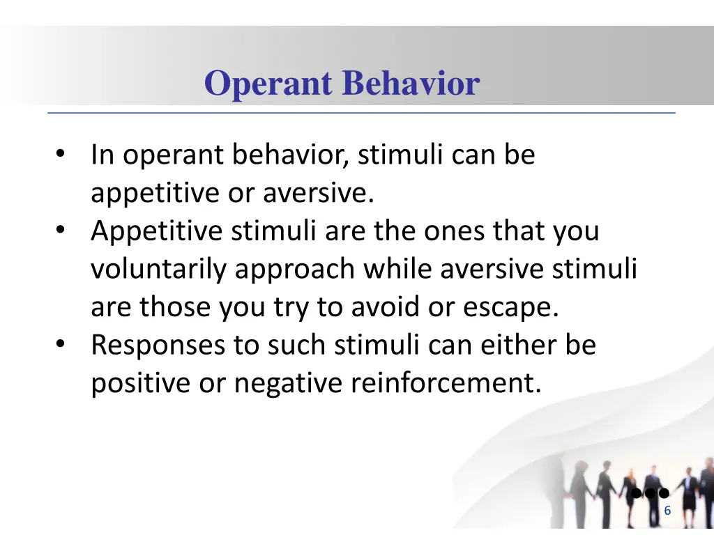 operant behavior