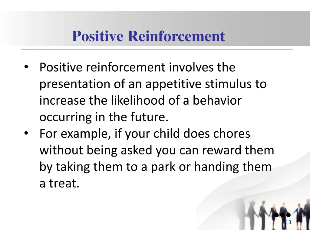 positive reinforcement