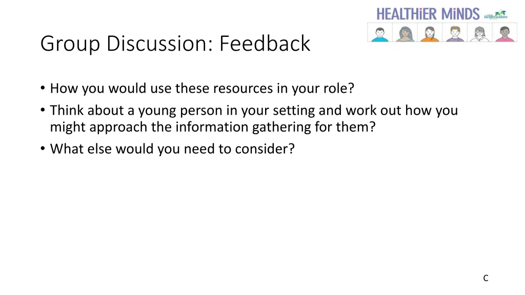 group discussion feedback