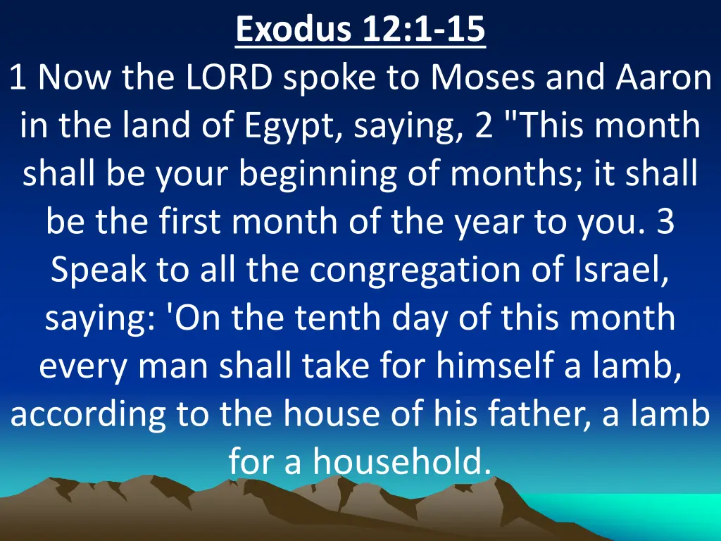 exodus 12 1 15