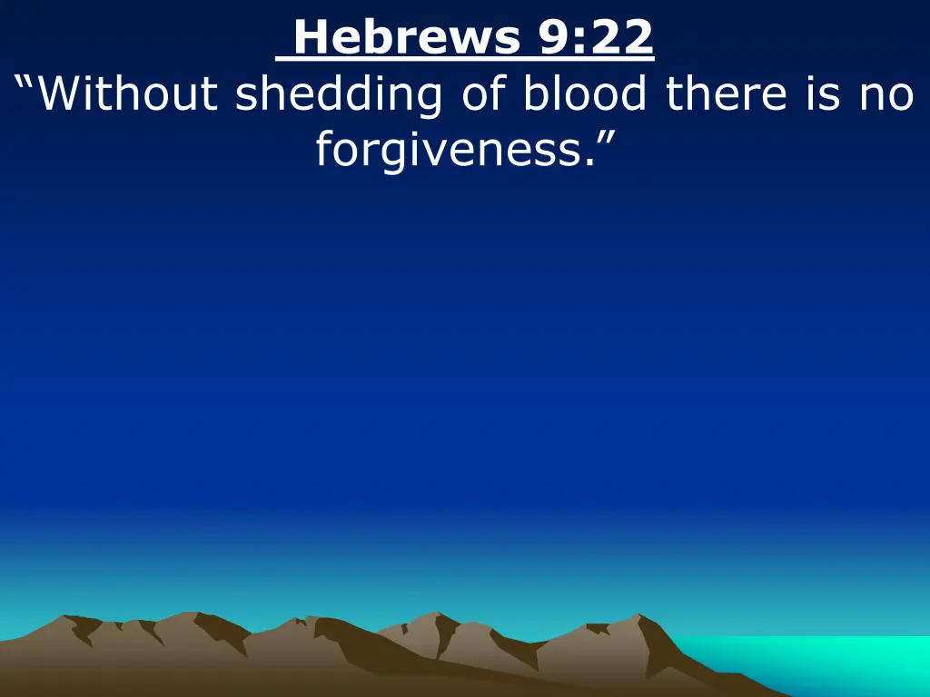 hebrews 9 22