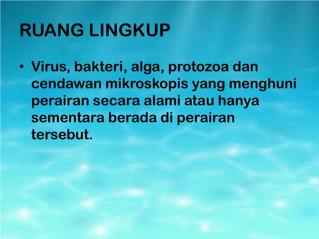 ruang lingkup