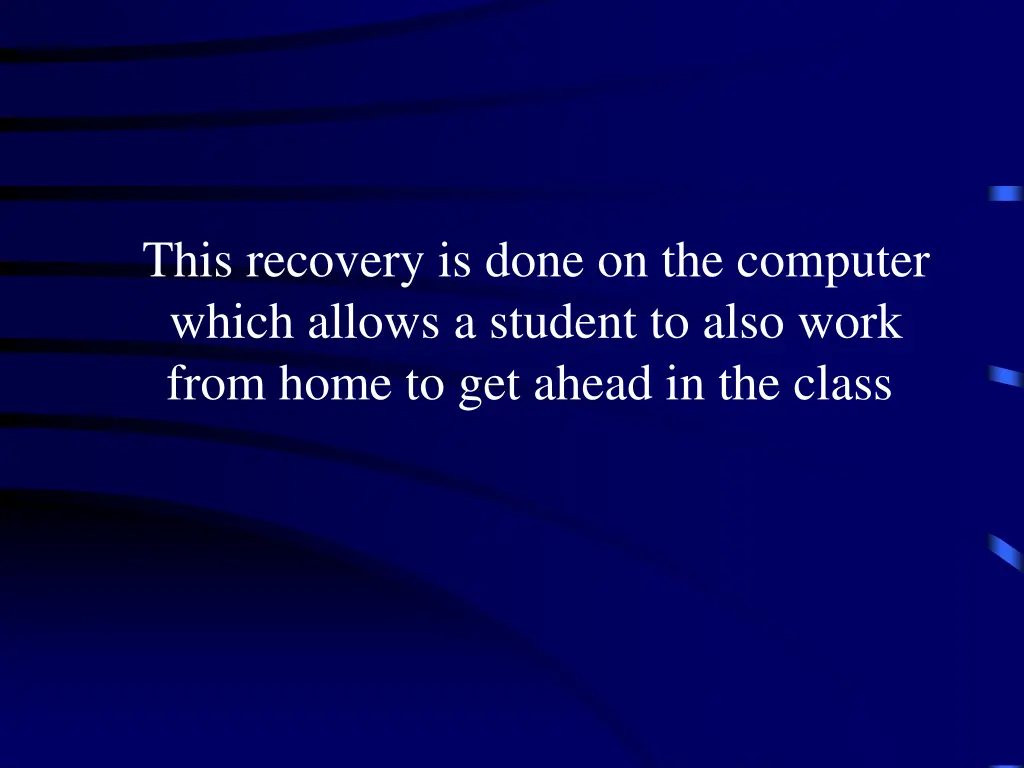 this recovery is done on the computer which