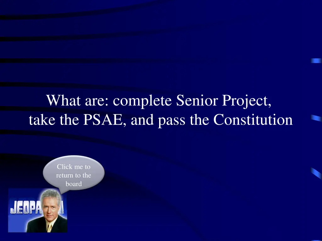 what are complete senior project take the psae