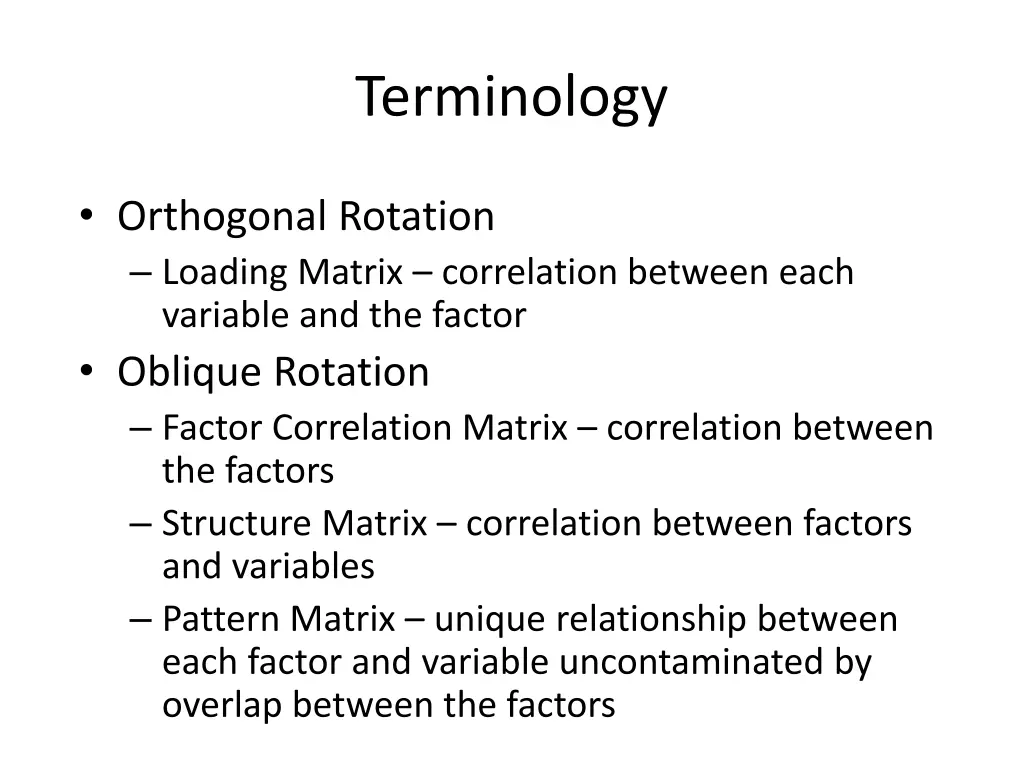 terminology 1