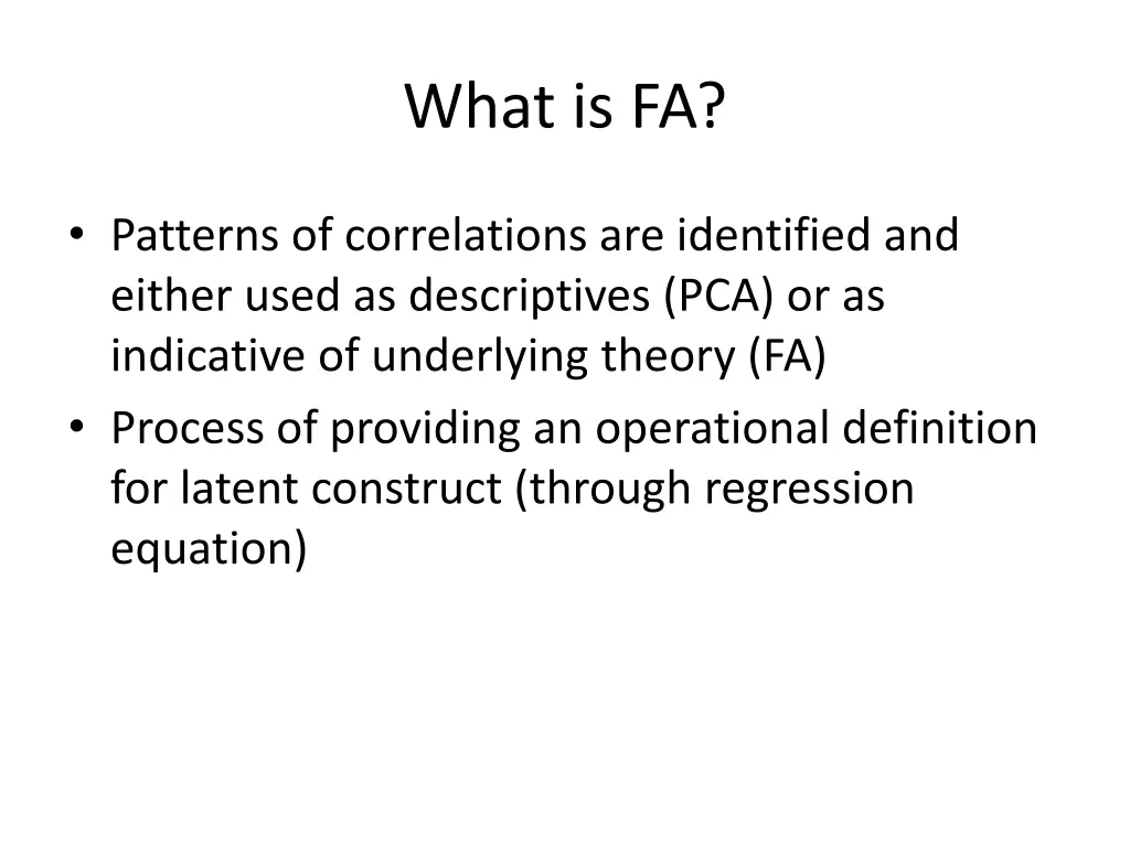 what is fa