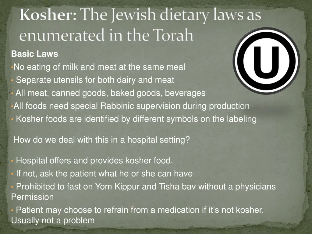 kosher the jewish dietary laws as enumerated